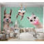Papier peint pour enfants, lamas fous-307719095