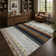 Wymond  Machine Washable Moroccan Area Rug Aztec Geometric Carpet With Non-Slip Backing