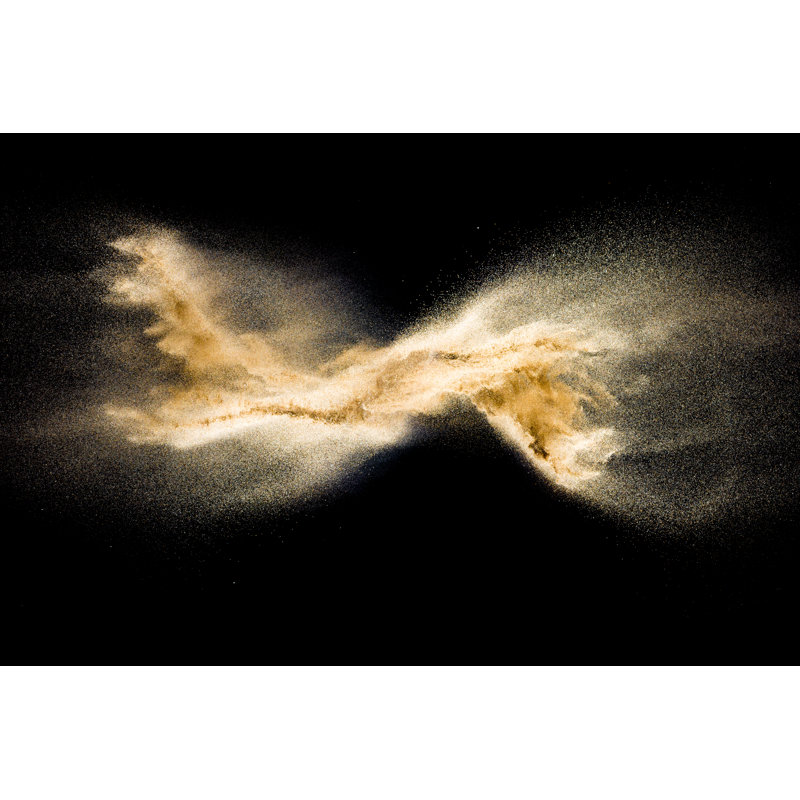 Golden Sand Explosion - Wrapped Canvas Print, 30cm H x 46cm W x 3.8cm D
