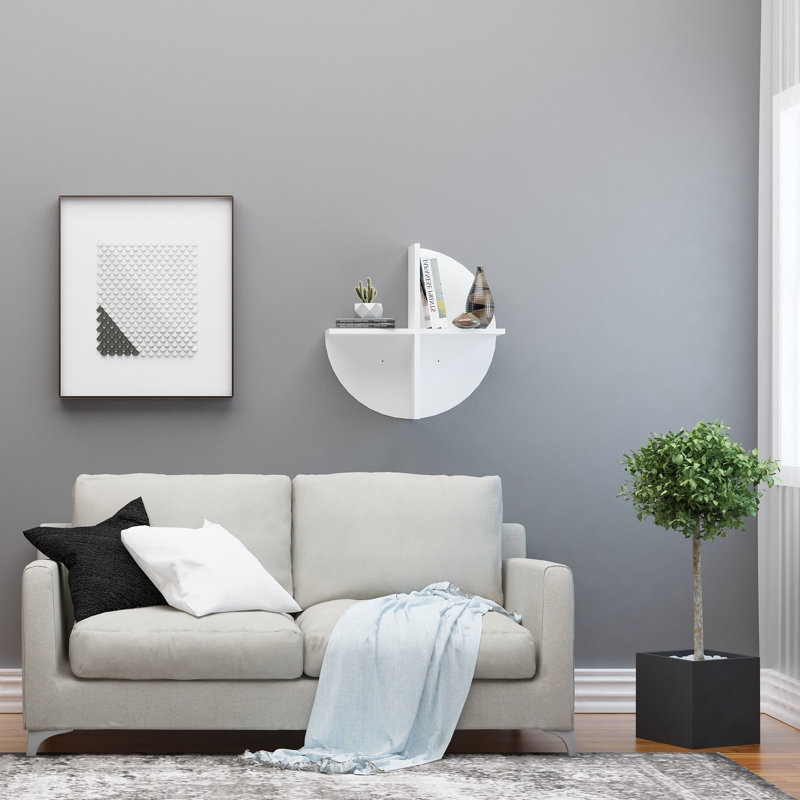 Tablette décorative 2 pièces Abdihakin, Blanc