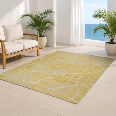 Tapis brun abstrait intérieur et extérieur