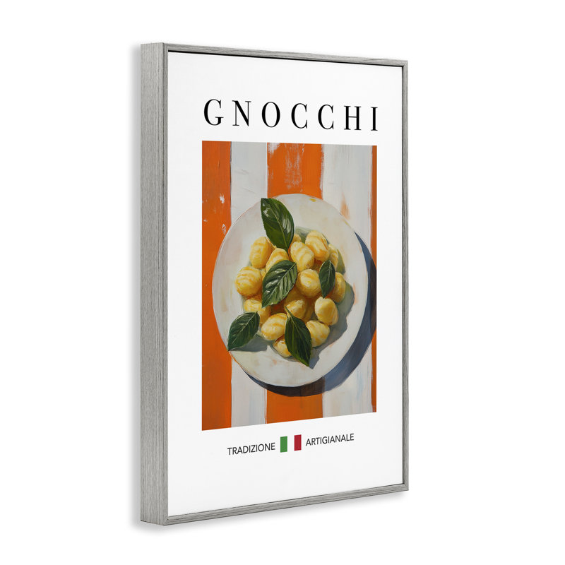 Giclée de gnocchis traditionnels, estampe numérique, design par Andreas Magnusson, H 18 po x l 12 po