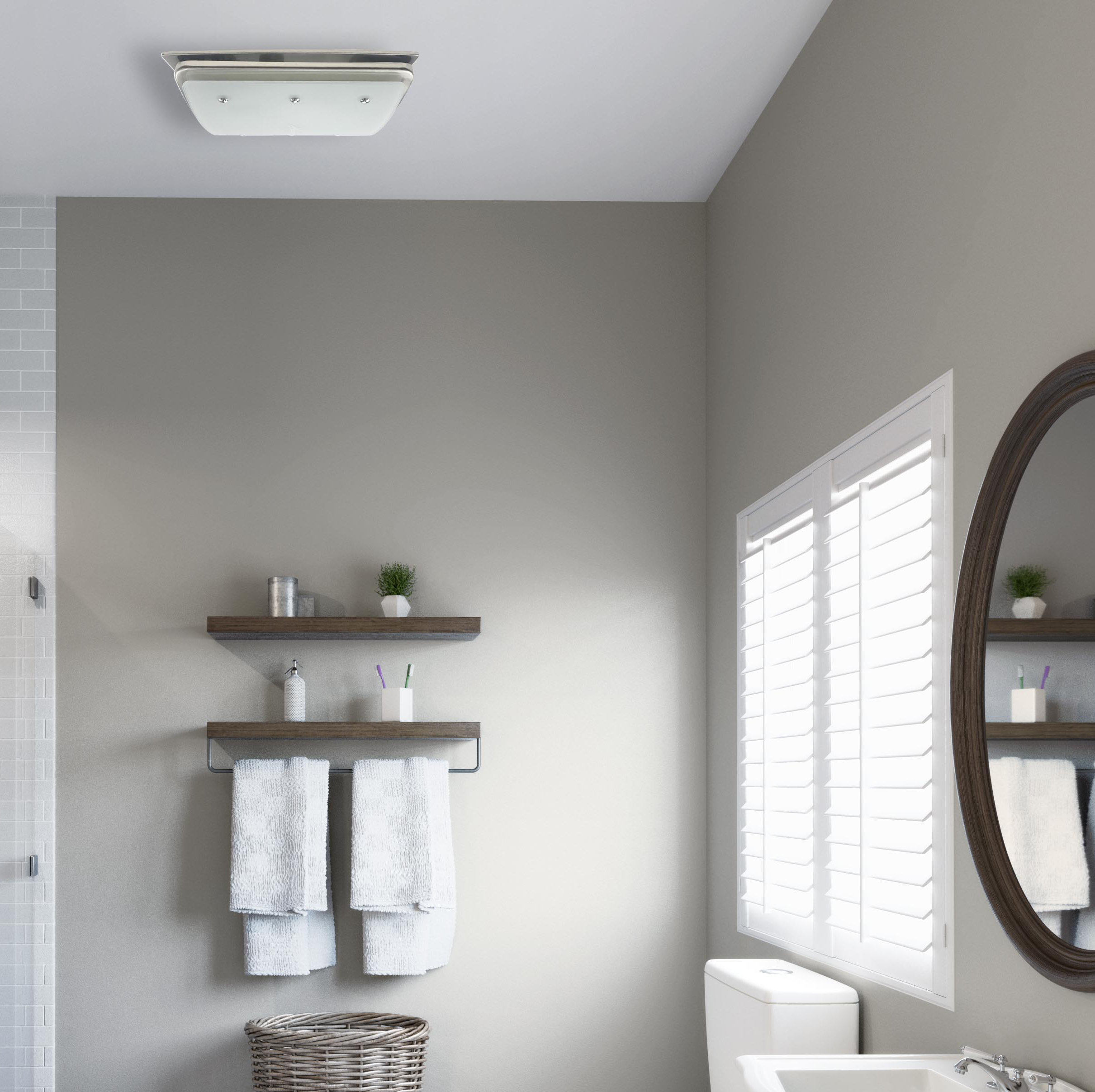 OceanAire HomeGoods 100 Cubic Feet Per Minute Bathroom Fan u0026 Reviews |  Wayfair