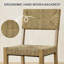 Tabouret de comptoir en bois massif de 21 po de style ferme rustique Cledia