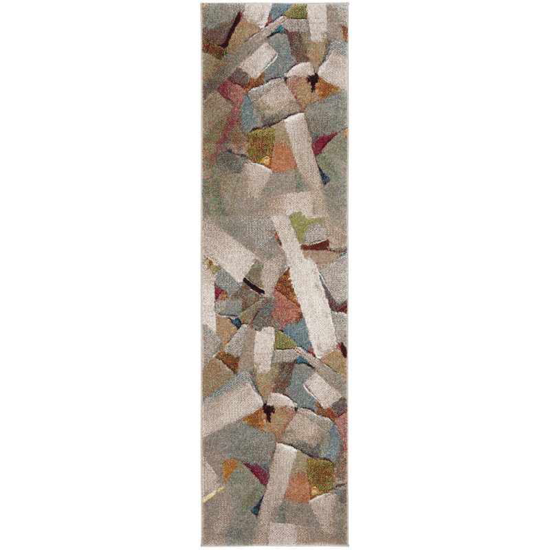 Geometric Shapes Area Rug, Rectangle 69 x 122 cm