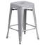 Kai Industrial Style Bar Stool - Set of 4 - Modern Metal Counter or Bar Height-270456276-270456273