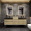 Ensemble de meuble-lavabo double mural 79 po Golitz-65239693