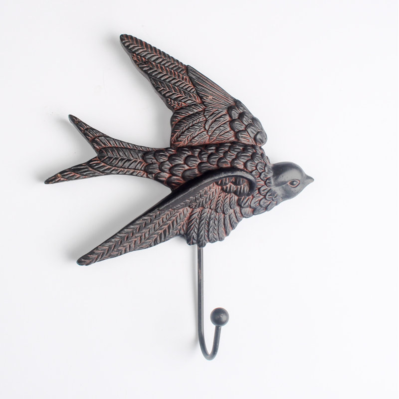 Anora Metal Wall Mounted Required Wall Hook, Bronze