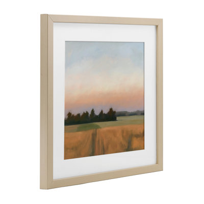 «Country Harvest Evening», reproduction encadrée sous verre, conception de Megan Lightell