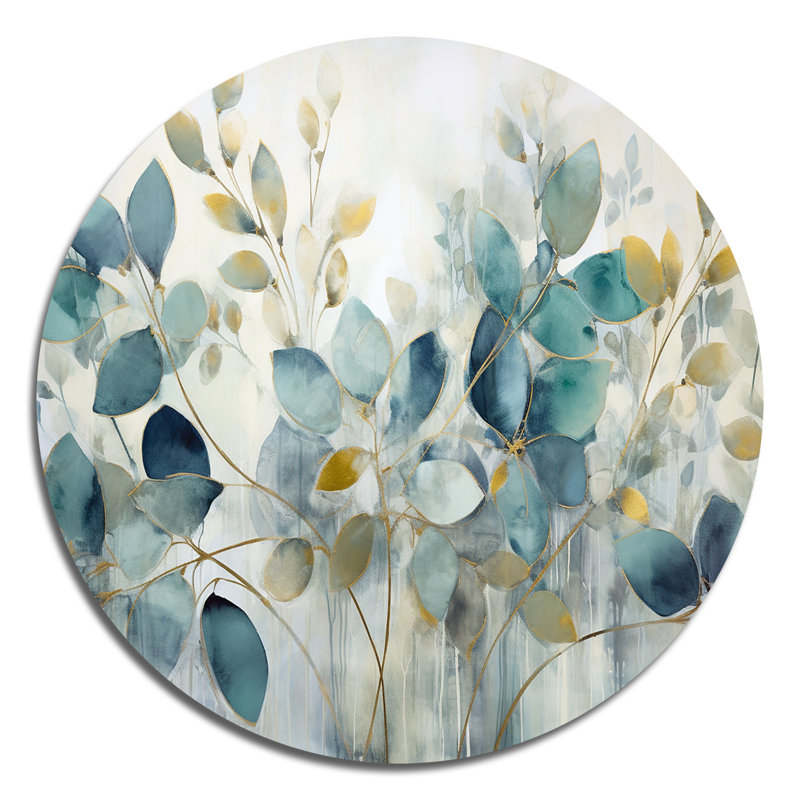 Faycelles - Art abstrait rond en métal, H 29 po x l 29 po 