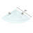 Triangle Glass Corner Shelf with Adjustable Shelves-16073781