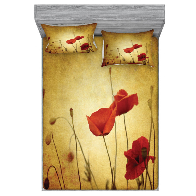 Microfiber Sheet Set, Queen Sheet Set with Fitted Sheet