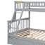 Structure de lit de jour en bois Wren avec clôture, style rustique, pin massif-747019996-770448040