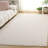 Quaniyah Handwoven Wool/Recycled Cotton Striped Rug in Ivory-1180330843