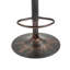 Tabourets de bar à hauteur réglable en rotin (ensemble de 2) - Base moderne classique en métal pour la cuisine, le bar et le café