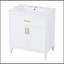 Meuble-lavabo de salle de bain avec comptoir de lavabo, portes doubles à fermeture en douceur et tiroir basculant-2042844769