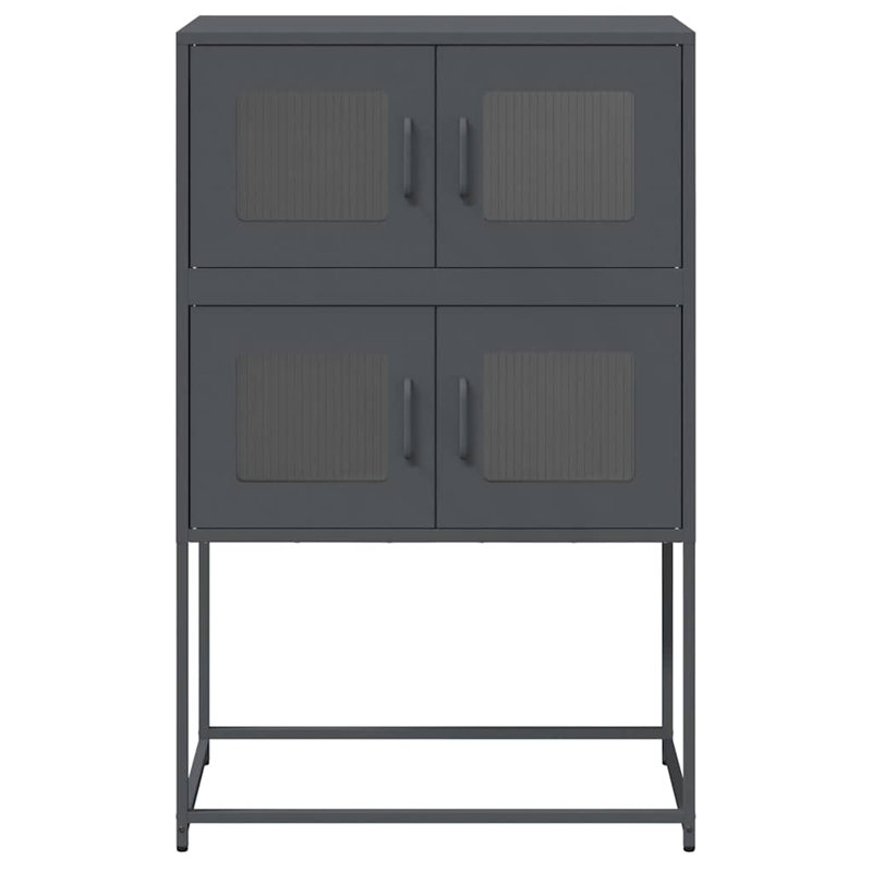 Highboard 68X39x107 Cm Steel, Anthracite