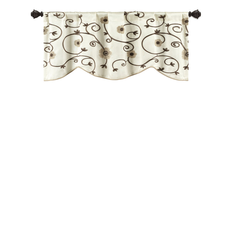 Lush Decor Royal Garden Single Window Valance, Neutre