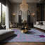 Tapis gris soyeux et moelleux-100856271