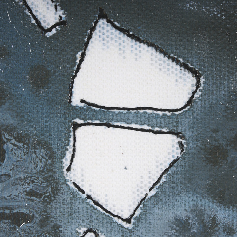 Tributary I a Hand Embelished Textured Canvas