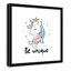 «Be Unique», impression sur papier licorne-47848664-47848657