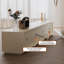Meuble télé beige en bois manufacturé-315378726