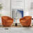Aunna Upholstered Swivel Barrel Chair