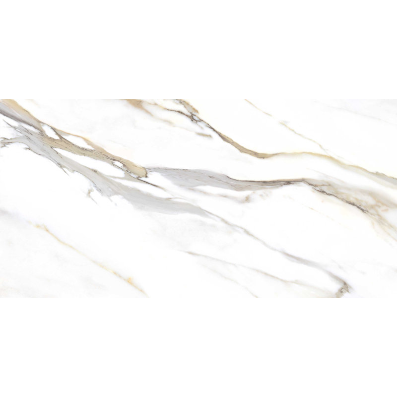 Carreau de porcelaine pour mur et plancher 23 po x 47 po Calacata
