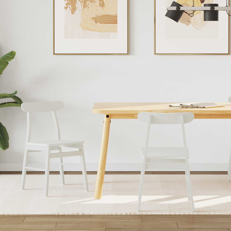 Tash Solid Wood Accent, White