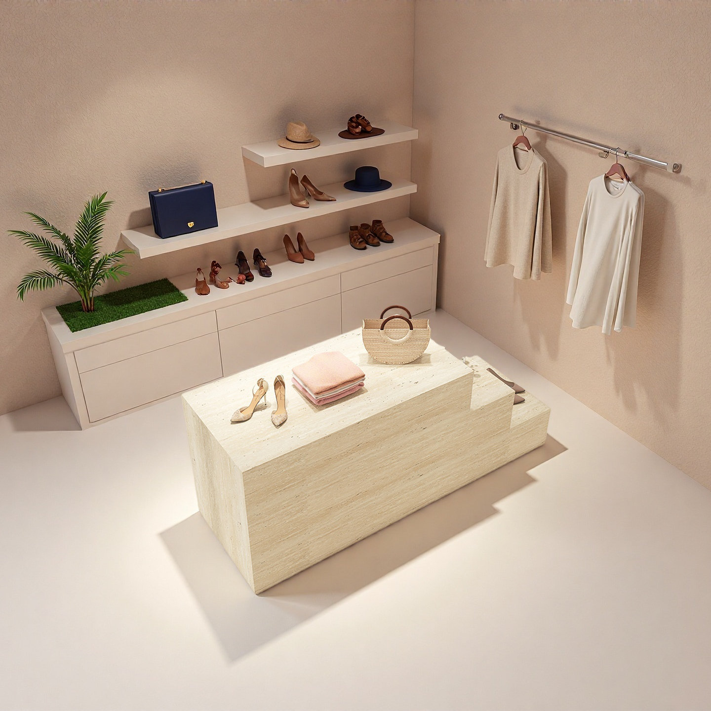 Orren Ellis Step-like clothing store display table - Wayfair Canada