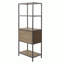 Bibliothèque à 3 tablettes avec armoire de rangement