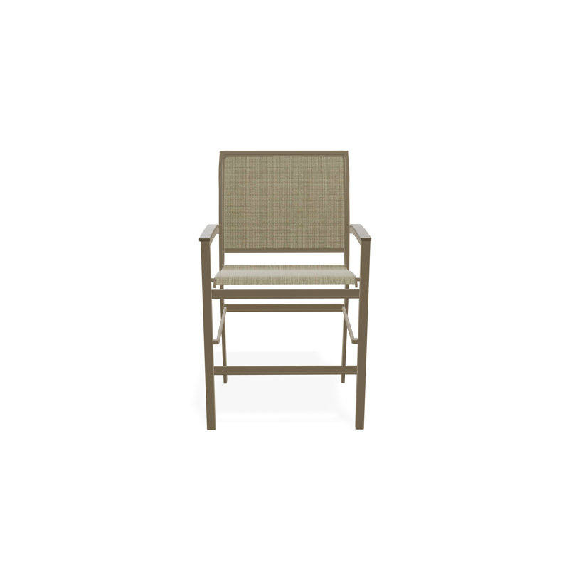 Chaise de café empilable en aluminium Bazza, Bois de plage, Pierre Elevation