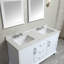 Ensemble de meuble-lavabo double de 60 po avec miroir Denice