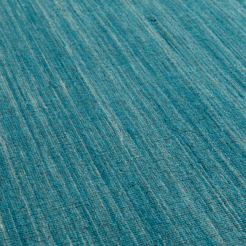 Poga Wool Hand Woven Area Rug, Square 200 x 200cm, Turquoise