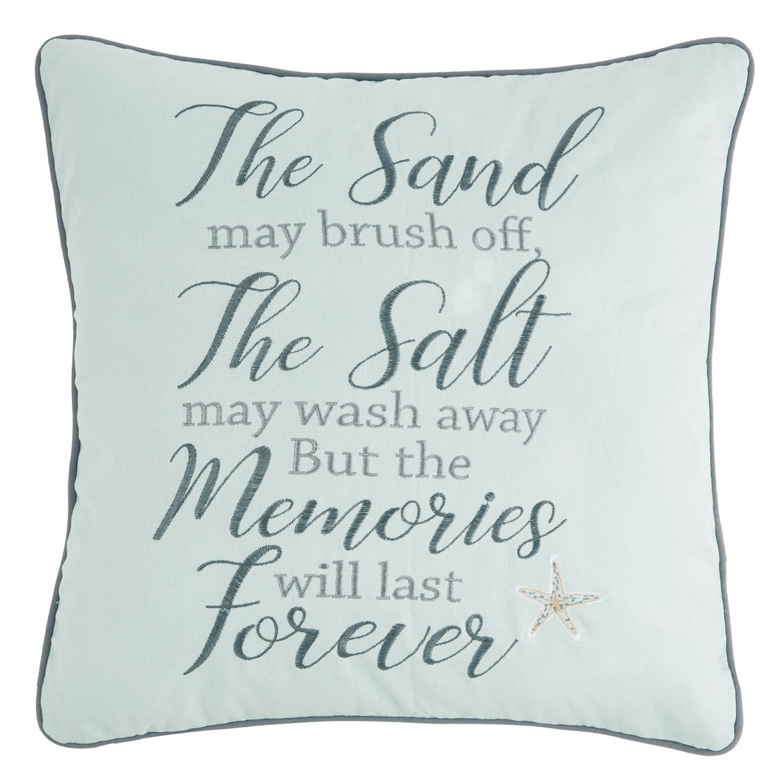 Memories Forever Embroidered Pillow C&F Home