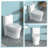 Ceramic Toilet One Piece For Bathroom, 12 - Inch Rough In, 1.22/1.6 , Dual Flush, Soft Close Seat, 800G Map, Quiet, Clean, Skirted Toilet, Quick Release Hinge Bathroom Efficient, Style, Hinge,