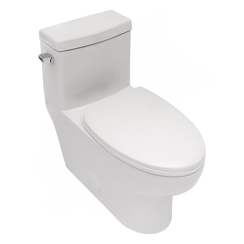 Toilette monobloc en céramique à une chasse avec siège cloisonné