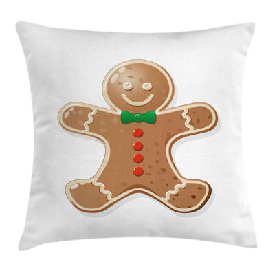 Ranveer Gingerbread Man Iconic Treats Outdoor Cushion Cover