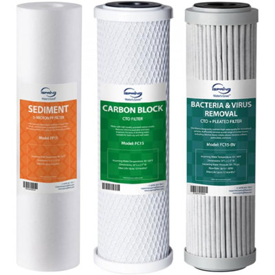 iSpring 3-Stage Under Sink Tankless Water Filtration System, NSF/ANSI Standards Bacteria and Viruses Removal, Long-Lasting Durability, w/ Up to 1-Year Replacement Filter Set (Model: US31-BV)