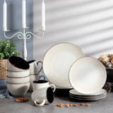 16 Piece Stoneware Dinnerware Set - Service for 4
