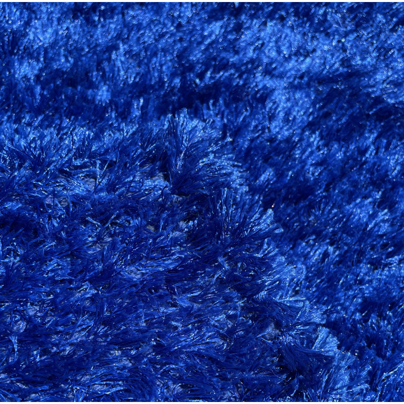 Tapis de salle de bain 2 x 5 pi doux et absorbant, Bleu foncé