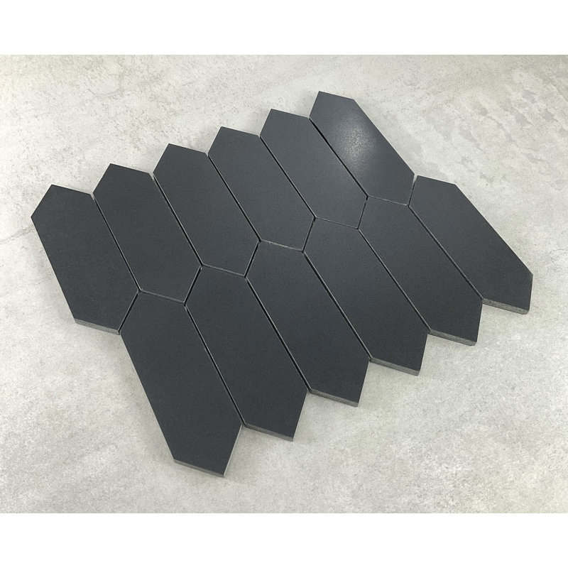 Basalt 2 X 6 Picket Marble Mosaic Wall And Floor Tile