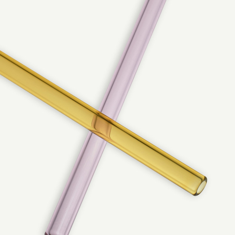Sipsavor Straw, Pink/Yellow