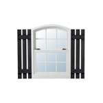 Three Board and Batten Open Vinyl Shutters Pair