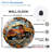 Vintage Orange Dump Truck Wall Clock Unique Design Art - 12'' Modern Glass Wall Clock