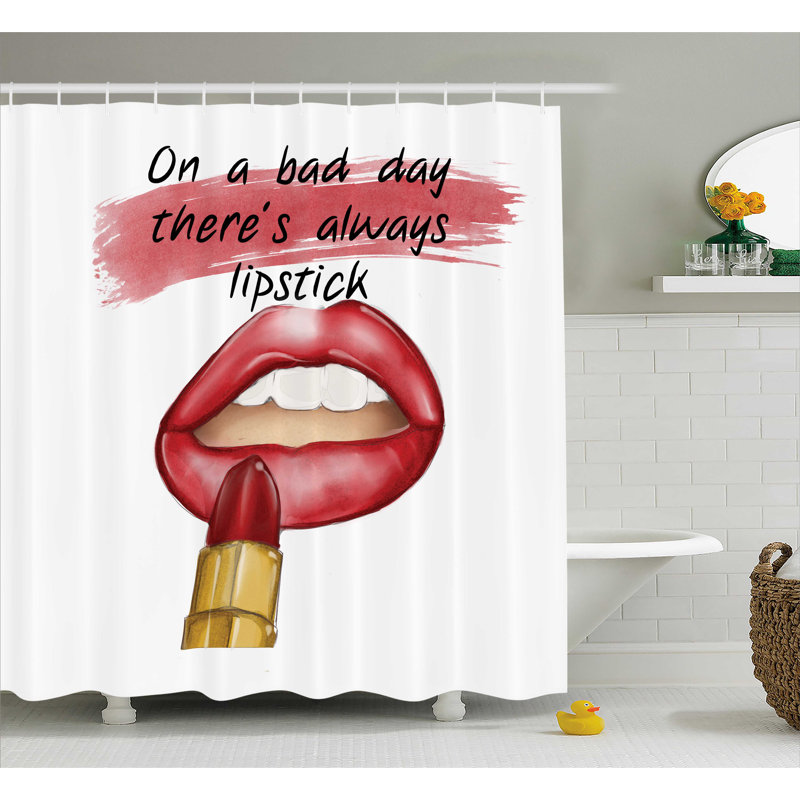 Rideau de douche à maquillage simple quot charme Anika, H 75 po x l 69 po