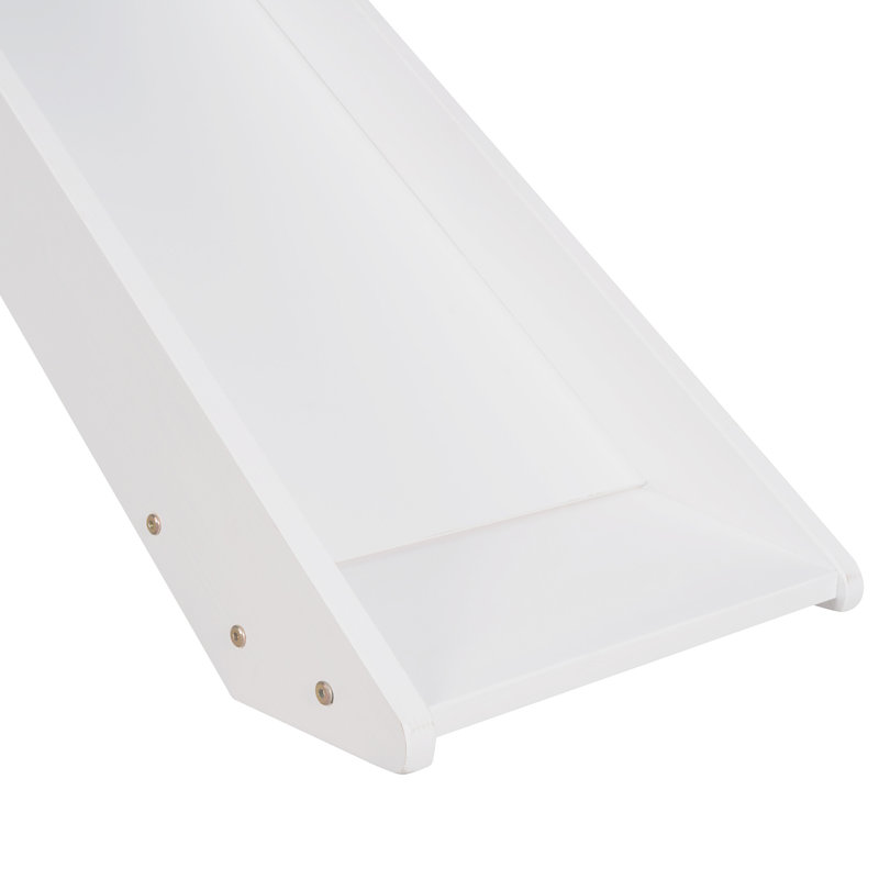 Loft Bed With Slide, White