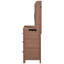 Îlot de cuisine de patio avec armoire, tiroirs et vaisselier-383997005
