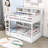 Halsy Kids Twin over Twin Drawer Wood Bunk Bed with Shelves-109856795