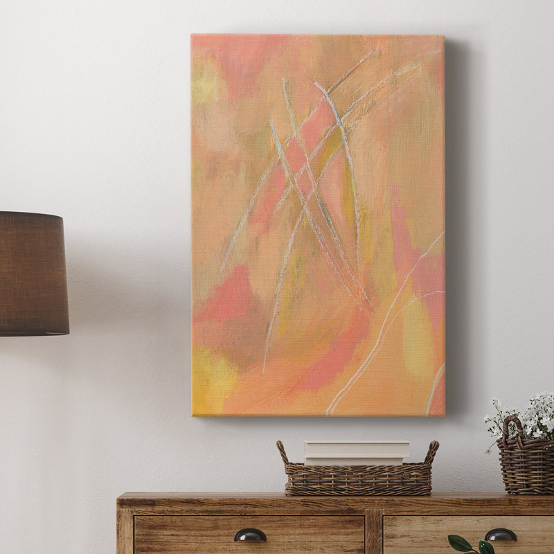 Peach Bliss IV - galerie sur mesure, H 27 po x l 18 po